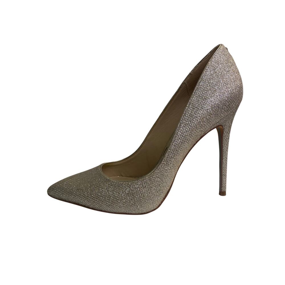 Sam Edelman Danna High Heels Silver Gold Sparkly Wedding Party Shoes‎ Size 10